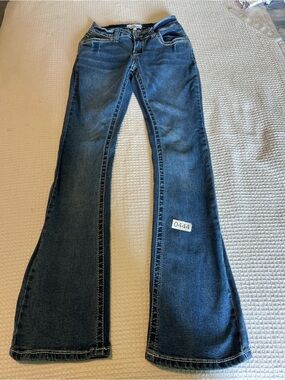 BAMBOO Dark Blue Flared Jeans